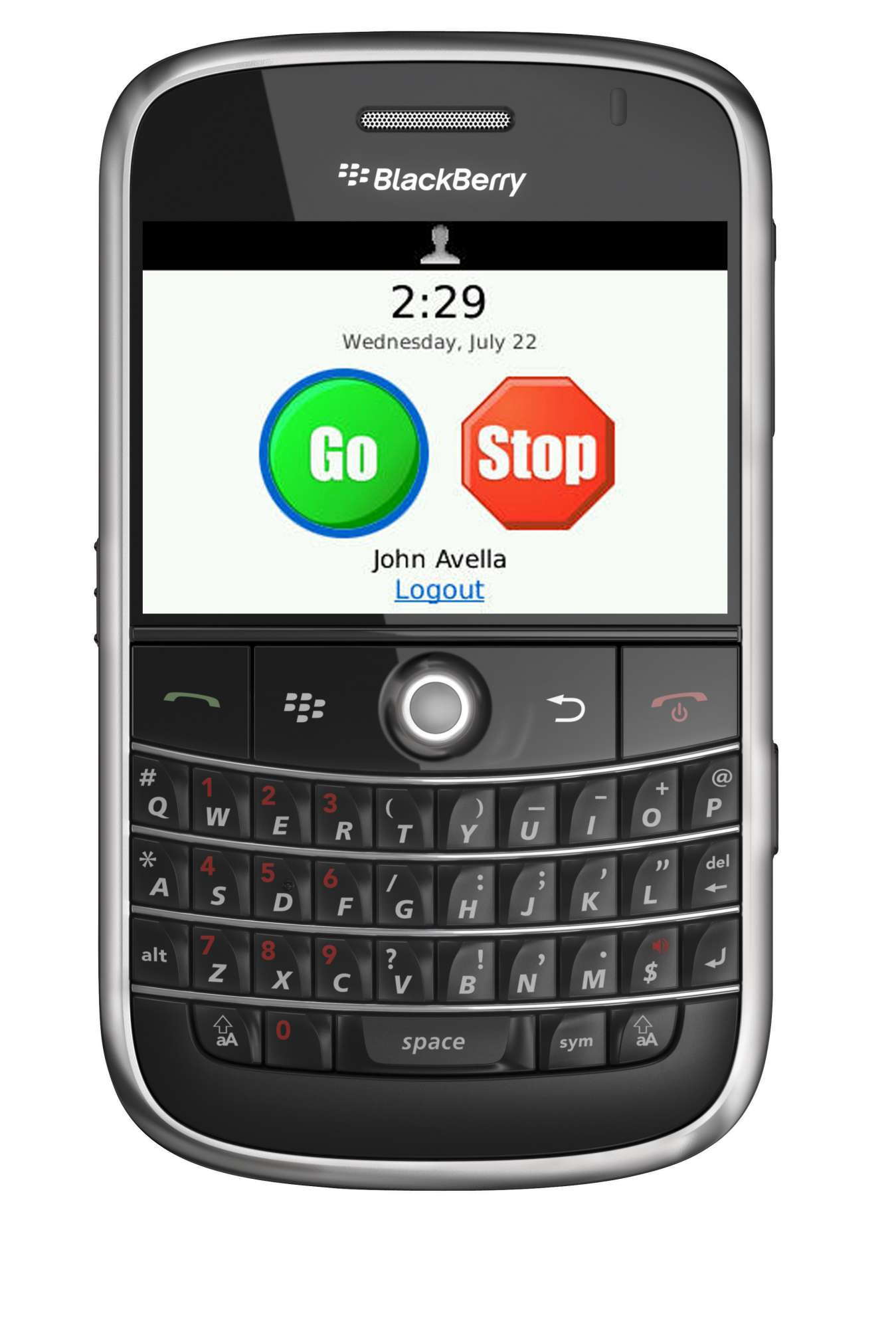 Clocking In & Out From Your BlackBerry