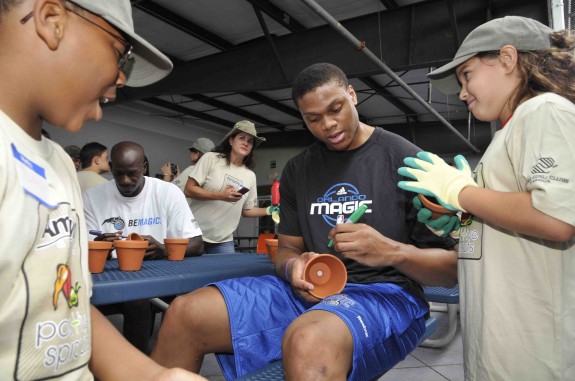 NBA Pitches In For Edibles Garden