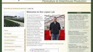 Purdue’s Lopez Lab Website Shares Greenhouse Production Updates