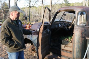 Bulbs Growing In An Old Truck At The Good Earth