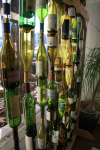 The Wine-Bottle Screen At Botanica Gardens