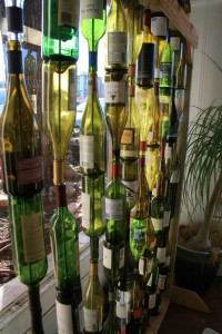 The Wine-Bottle Screen At Botanica Gardens