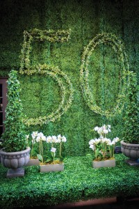 To celebrate its 50th anniversary, Roger’s greets customers with this large 50.