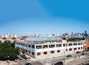 Gotham Greens' original location on top of a Greenpoint neighborhood warehouse in New York.