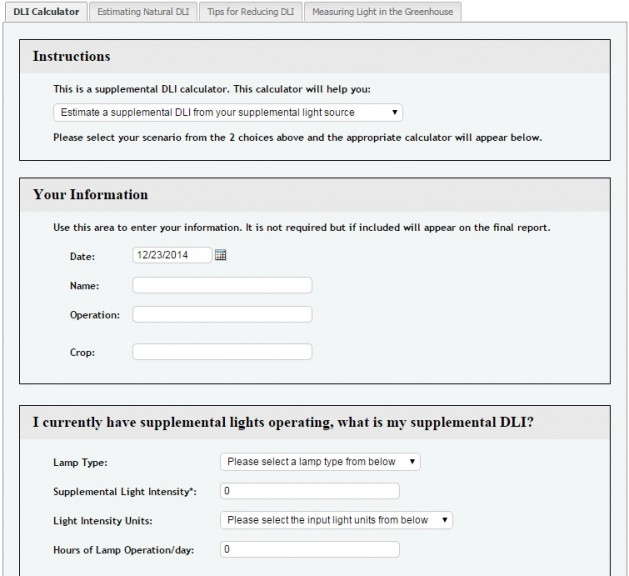 15. DLI Calculator
