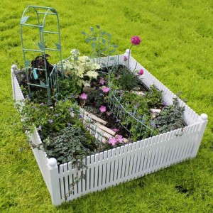 Miniature Garden With Picket Fence