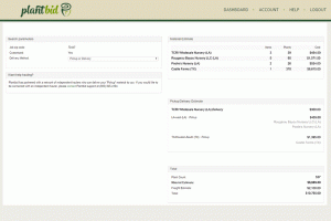 Example Of Plantbid Search Parameters Page