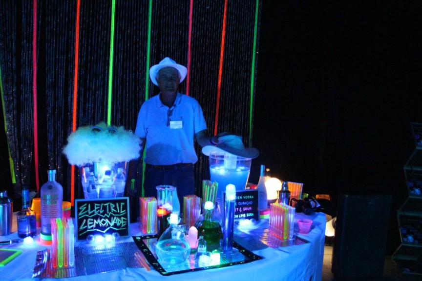 Allan Armitage serving up drinks at Benary's Chill Lounge