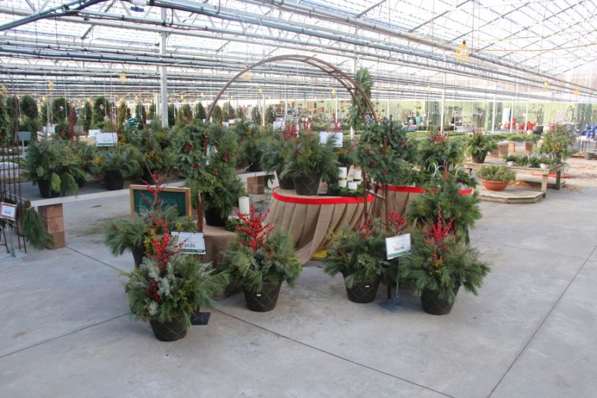 Tip 6: Burlap and ribbon transform a spindle table at Petitti