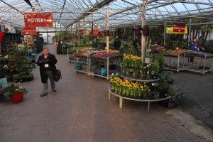 Cedar Rim greenhouse department and check out signs