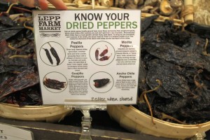 Dried Pepper Sign at Lepp Farm Market