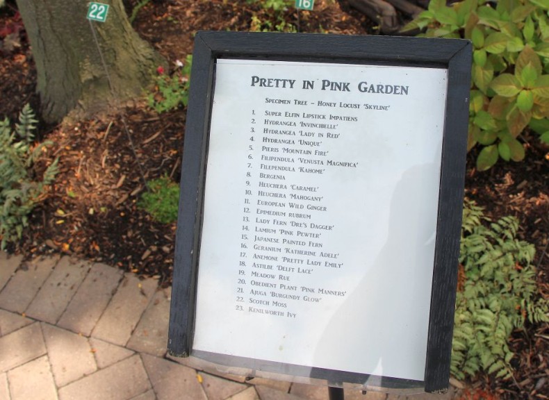 6. Pretty In Pink Garden, Plant List