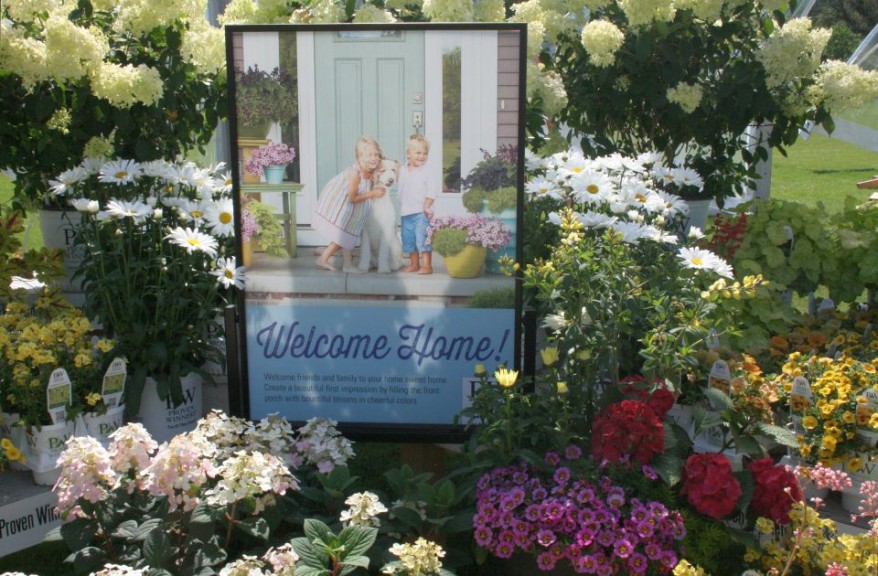 "Welcome home" sign from Proven Winners