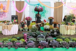 Raised vegetable bed display that's perfect for millennials at Hort Couture