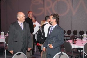 Two "excellent" growers talk shop after the ceremony!