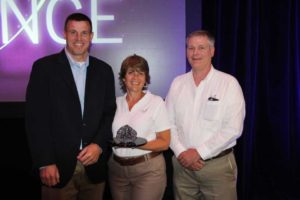 The Ball Premier Lab team accepts the Industry Achievement award