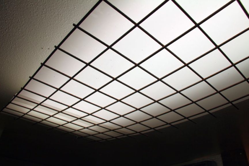 A florescent light is disguised at Garden Fever