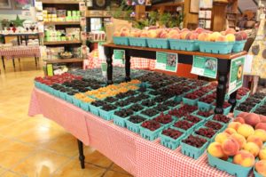 Berries and fruit in the farm market division