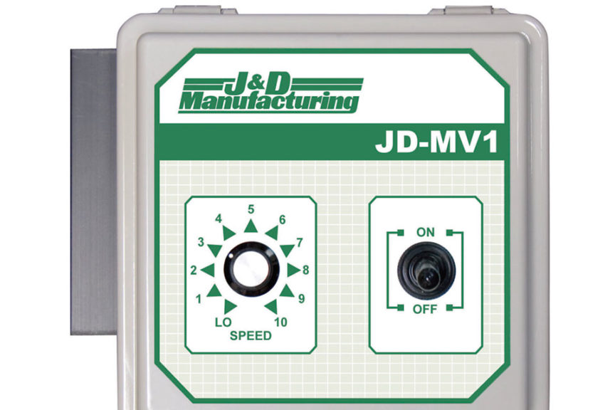 JDMV1 Manual, Variable Speed Control (J and D Manufacturing)
