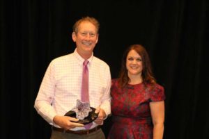 Steve Jones of GreenFuse with Greenhouse Grower Editor Laura Drotleff