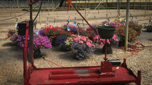 Self-Designed Hanging Basket Trimmer at Kube-Pak Saves Time, Money