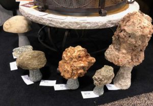 Hand-Crafted Stone Mushrooms (Stone-Age Creations)