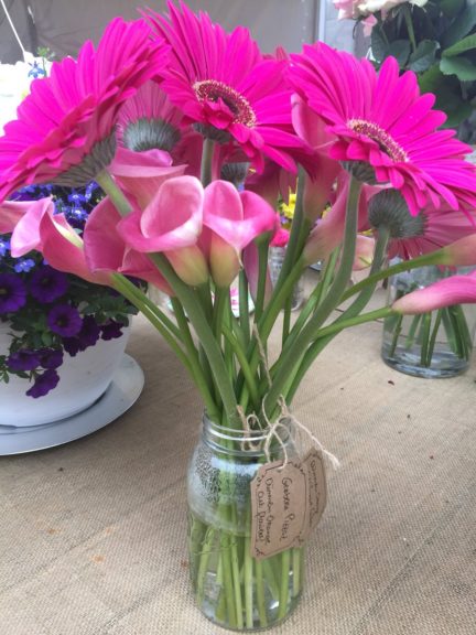 Gerbera and Calla Vase (Dümmen Orange)