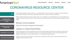 AmericanHort Creates Coronavirus Resource Center for Horticulture Industry