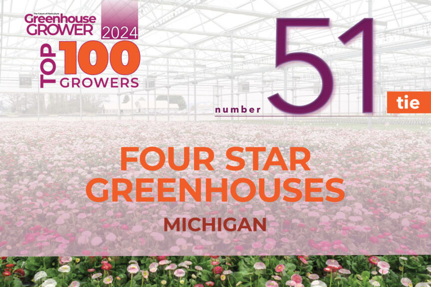 #51 (tie): Four Star Greenhouses