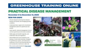 2024 Greenhouse Training Finishes with a Focus on Disease Management