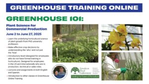 The 2025 Greenhouse Training Online Program Begins with ‘Greenhouse 101’