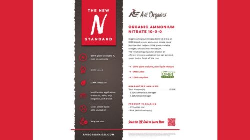 Introducing OAN 10-0-0, a First‑of‑Its‑Kind Liquid Organic Nitrogen Fertilizer
