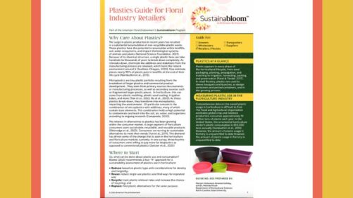 How Floriculture Can Address More Responsible Plastic Use