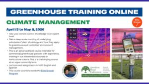 2026 Greenhouse Training Online Continues with “Climate Management”
